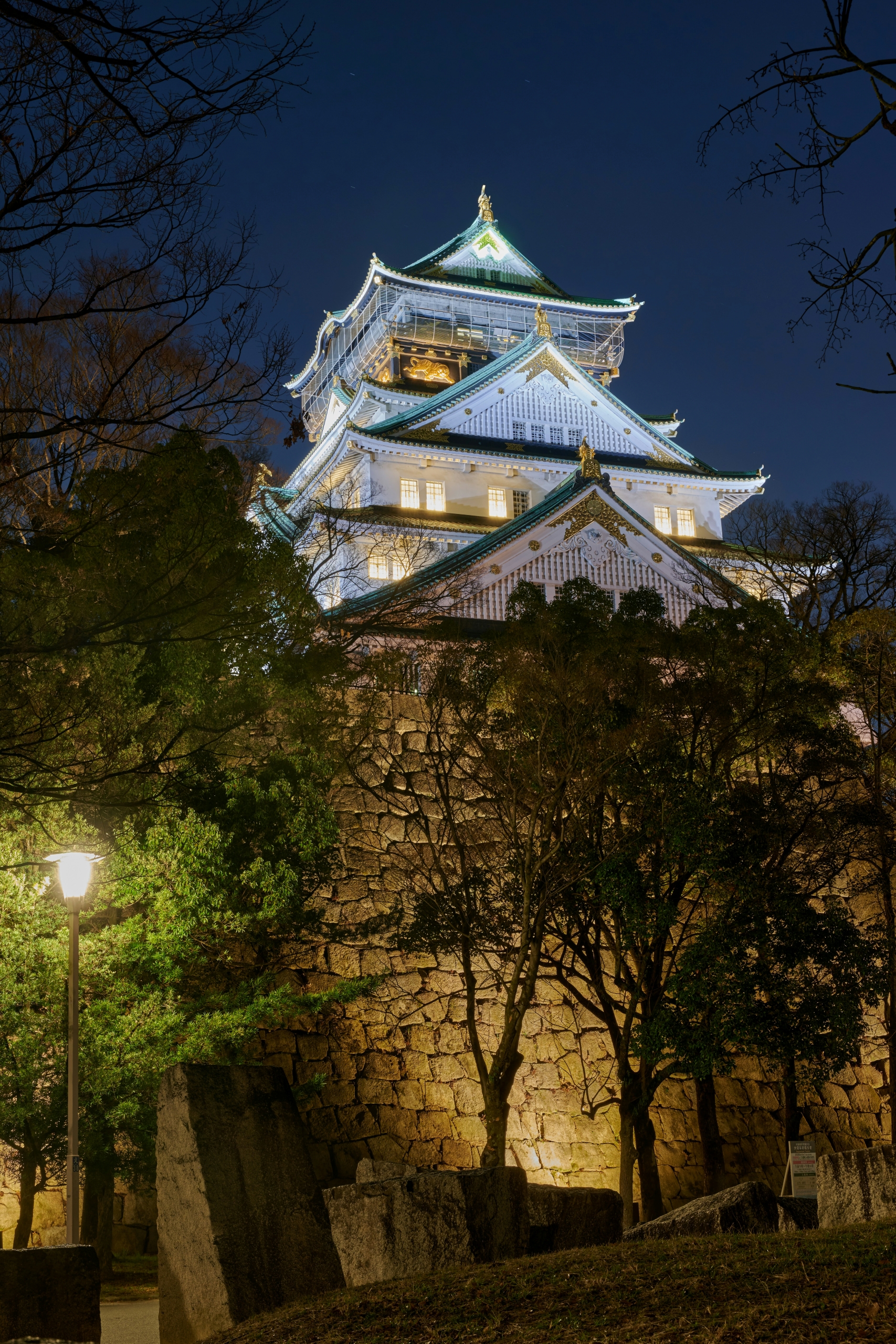 Osaka Castle Night